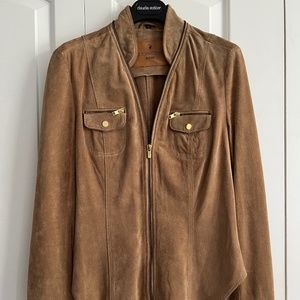 Goosecraft zippered suede shirt